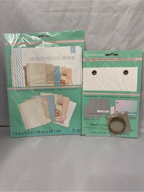Recollections Pastel Mixed Media Book & Mini Kit in Mint